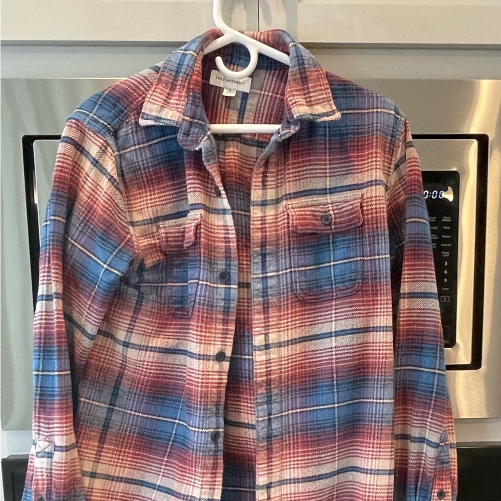 Lot of THREE flannels.